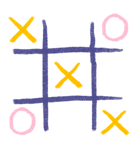 Handdrawn Organic Tic-tac-toe